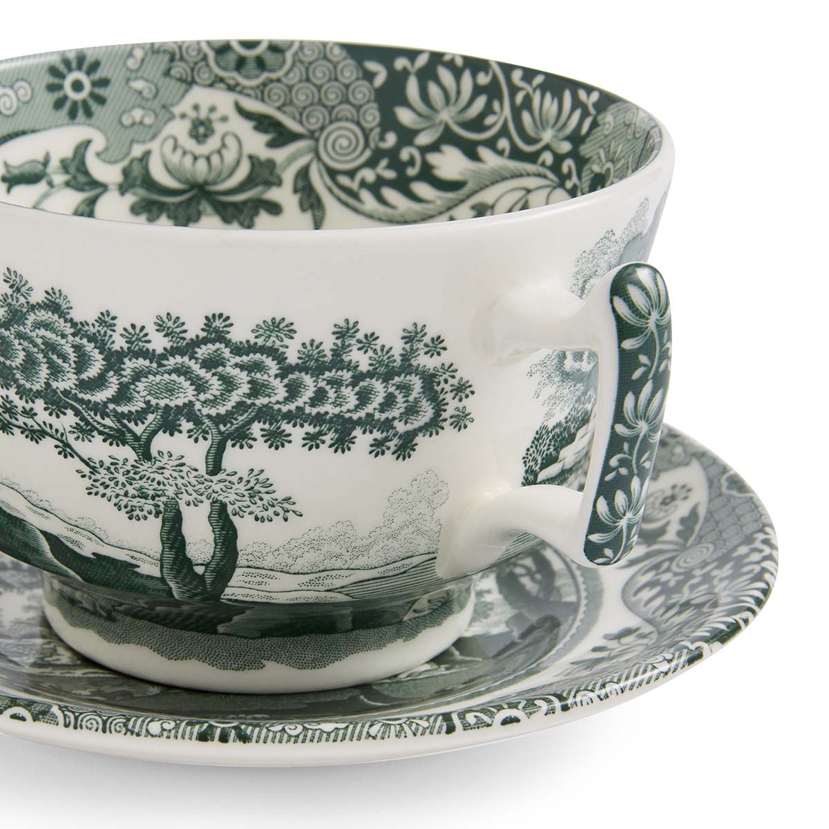 Heritage Green Italian 4 B'fast Cups & Scrs image number null